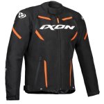 Blouson moto ixon striker - noir / blanc / orange - s