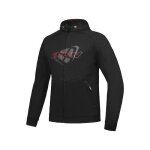 Blouson moto ixon touchdown - noir / rouge - s
