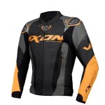 Blouson moto ixon vortex 3 - noir / anthracite / orange - m