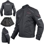Blouson moto textile protections ce impermeable sport étanche noir 3x Blouson moto textile protections ce impermeable sport étanche noir 3x