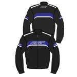 Blouson moto textile rst pilot ce - noir / bleu - l
