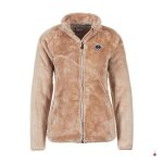 Blouson polaire fille - fariano - manches longues - camel - montagne