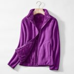 Blouson polaire réversible femme - insfity - couleur unie - molleton chaude moelleuse violet Blouson polaire réversible femme - insfity - couleur unie - molleton chaude moelleuse violet
