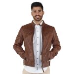 Blouson redskins lynch casting en cuir ref trk37824 cognac Blouson redskins lynch casting en cuir ref trk37824 cognac