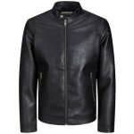 Blouson homme - jack & jones - rocker - noir - grande taille - style motard Blouson homme - jack & jones - rocker - noir - grande taille - style motard