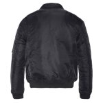 Blouson schott cwu - réf. 210100rs - black - noir - col camionneur - deux poches avant scratchées Blouson schott cwu - réf. 210100rs - black - noir - col camionneur - deux poches avant scratchées