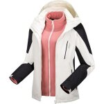 Blouson de ski femme - hugo - imperméable doublé polaire - blanc - sports dhiver - montagne Blouson de ski femme - hugo - imperméable doublé polaire - blanc - sports dhiver - montagne