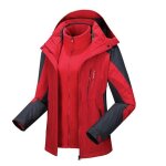 Blouson de ski femme - hugo - imperméable doublé polaire - rouge - sports dhiver - montagne Blouson de ski femme - hugo - imperméable doublé polaire - rouge - sports dhiver - montagne