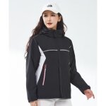 Blouson de ski grande taille bricolore amovible impermable coupe - vent extrieur randonne pour femme ...
