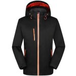 Blouson de ski homme - femme 3 en 1 amovible 2 pices extrieur chaude automne hiver - noir