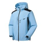 Blouson de ski respirant homme / femme - bleu ciel