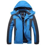Blouson de ski hommes - impermable de montagne extrieur en polaire coupe - vent avec capuche - xs - ...