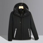 Blouson de ski impermable chaude pour femme avec capuche - noir - sports dhiver - montagne - respirant ...