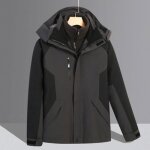 Blouson de ski imperméable chaude pour homme avec capuche - gris - sports dhiver - montagne - respirant ... Blouson de ski imperméable chaude pour homme avec capuche - gris - sports dhiver - montagne - respirant ...