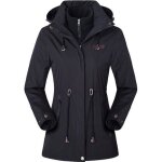 Blouson softshell femme 2 en 1 avec doublee polaire amovible imperméable - noir - veste de ski femme ... Blouson softshell femme 2 en 1 avec doublee polaire amovible imperméable - noir - veste de ski femme ...