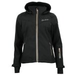Blouson softshell femme - amaleo - noir / rose gold - impermable - respirant - multisport