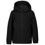 Blouson softshell konan jr - icepeak - noir - enfant - multisport - montagne