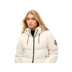 Blouson superdry femme everest blanc polyester