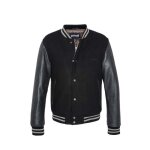 Blouson teddy homme schott ref 58398 noir / noir Blouson teddy homme schott ref 58398 noir / noir