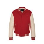 Blouson teddy homme schott ref 58399 rouge / beige Blouson teddy homme schott ref 58399 rouge / beige