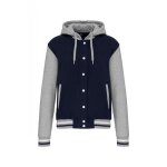 Blouson teddy kariban - navy / oxford grey / white - confortable et polyvalent - homme