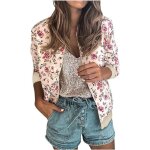 Blouson - veste sport femme chic et elegant blouson moto femme pas cher printemps automne fleur impim ...