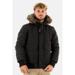Blousons et vestes superdry everest hooded 12a - jet black - homme