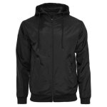 Blouson windrunner - build your brand - noir - x - large - tissu r�sistant - capuche pratique