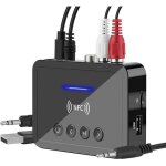 Bluetooth 5. 0 récepteur Émetteur fm stéréo aux 3. 5mm jack rca sans fil nfc bluetooth audio adaptateur ... Bluetooth 5. 0 récepteur Émetteur fm stéréo aux 3. 5mm jack rca sans fil nfc bluetooth audio adaptateur ...
