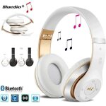 Bluetooth casque sans fil bluetooth 4. 0 lourde basse st�r�o auriculares pliant avec micro soutien tf ...