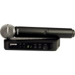 Microphone sans fil - shure - blx24 / sm58 - r�ponse lin�aire - installation simple - son de qualit�