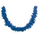 Boa  plumes bleu - ptit clown - simple uni - 180m - lger