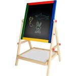 Board tableau en bois double face avec craies marqueur et éponge Board tableau en bois double face avec craies marqueur et éponge