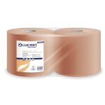 Bobine chamois 1000 formats le colis de 2 - lucart - essuie mains et distributeur