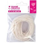 Bobine de m�che � bougie - graine creative - 10 m - sans paraffine - pr�te � lemploi - pour bougies diy ...