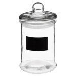 5five - bonbonnire en verre avec ardoise 12l