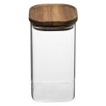 5five - bocal verre couvercle acacia hermet 13l 5five - bocal verre couvercle acacia hermet 13l