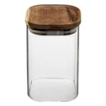 5five - bocal verre couvercle acacia hermet 1l 5five - bocal verre couvercle acacia hermet 1l