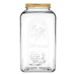 Bocal en verre - pasabahce - 5000 ml - verre tremp - compatible lave - vaisselle - compatible conglateur ...