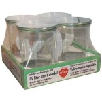 Bocaux en verre weck - lot de 4 sturz 75 cl - compatibles lave - vaisselle
