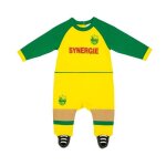 Body b�b� - fc nantes - collection officielle - coton - manches courtes - jaune
