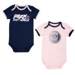 Body bb fille - paris saint germain - 2 pices - rose - manches courtes - officiel