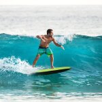 Bodyboard goplus 105cm - planche � vagues l�g�re et r�sistante - mixte - vert