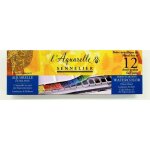 Boite 12 1 - 2 godets aquarelle extra - fine au miel