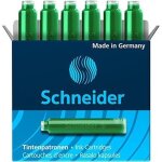 Bote de 6 cartouches dencre schneider vert pour stylo plume roller