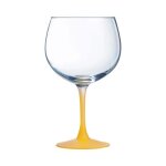 Bote de 6 verres  pied summer pop 70 cl mimosa - luminarc