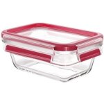 Boite de conservation rectangulaire - tefal - verre - masterseal fresh - 0. 45 l - couvercle en plastique ...