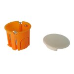 Bo�te applique murs creux placo �40x40mm - rouge - zenitech