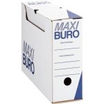 Bo�te � archives blanches dos 10 cm - maxiburo - lot de 20