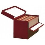 Bote  archives rouge din a4 39 x 255 x 20 cm - mariola - s8420538